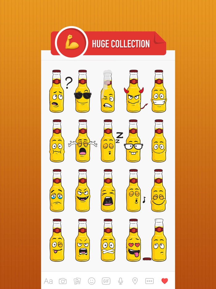BeerMoji - beer stickers and emoji keyboard app