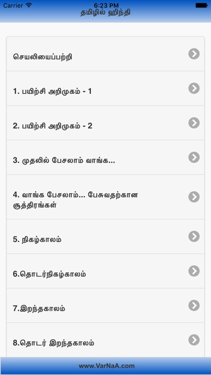 Tamilil Hindi