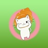 Wiggles the little cat in Corone stickers