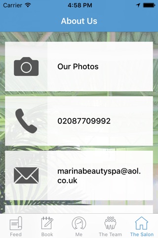 Marina Beauty and Spa App screenshot 3