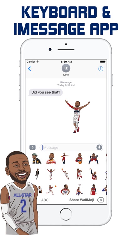 WallMoji by John Wall - Emojis and Stickers screenshot-3