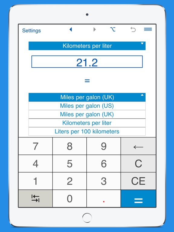 Fuel Consumption Converter Mpg To L 100km And Km Price Drops Screenshot 4 For Fuel Consumption Converter Mpg To L 100km And Km