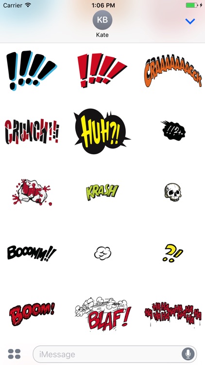 Comic Talk Stickers Pack 03