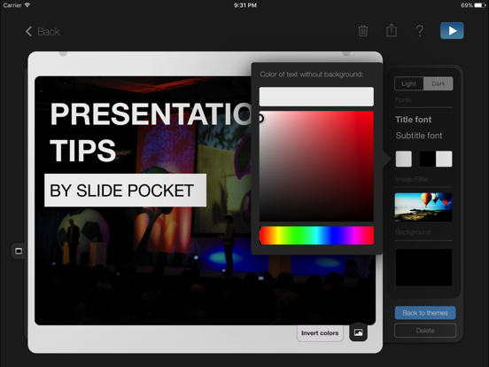 SlidePocket - Presentation and Slideshow Maker with Smart Presentations Themes screenshot