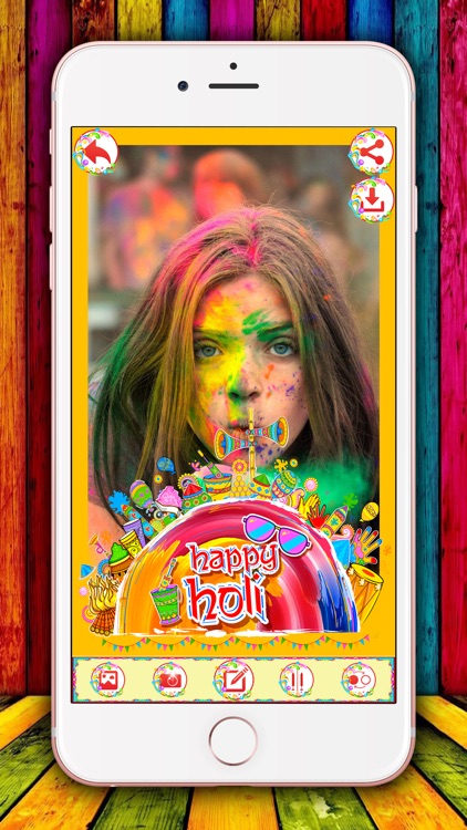 Holi Photo Frames - Festival of Colors Pic Editor