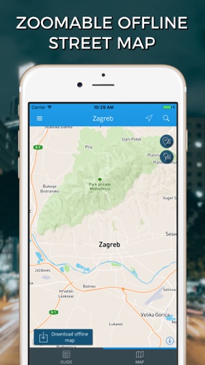 Zagreb Travel Guide with Offline Street Map(圖4)-速報App