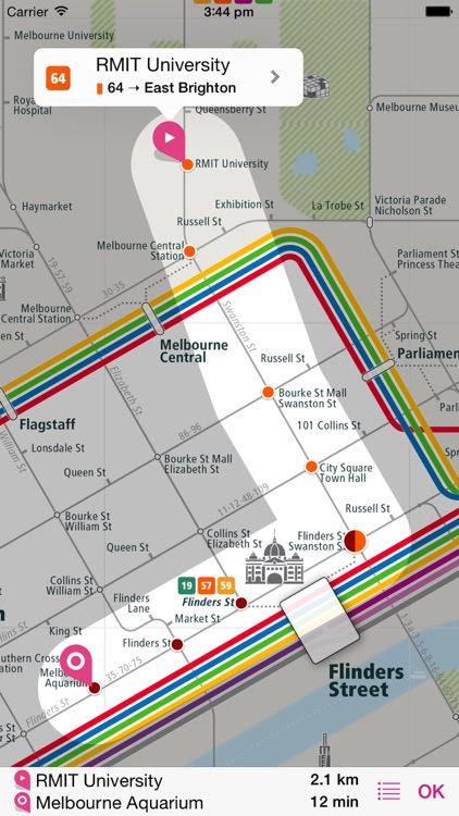 Melbourne Rail Map Lite