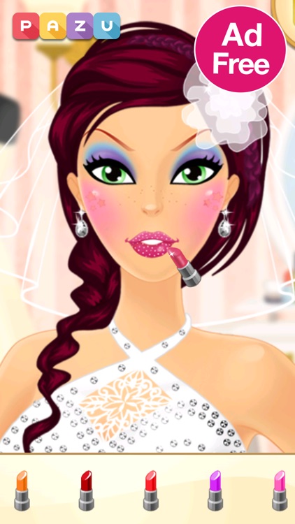 Makeup Girls Wedding Dress up