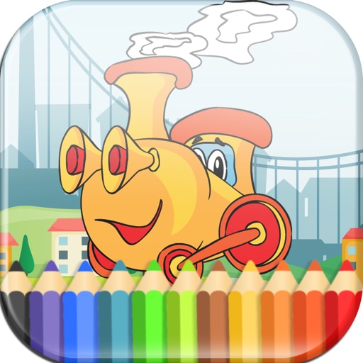 Vehicles Coloring Book for Kids iOS App