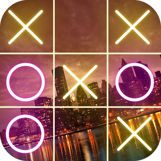 Tic Tac Toe Neon Game iOS App