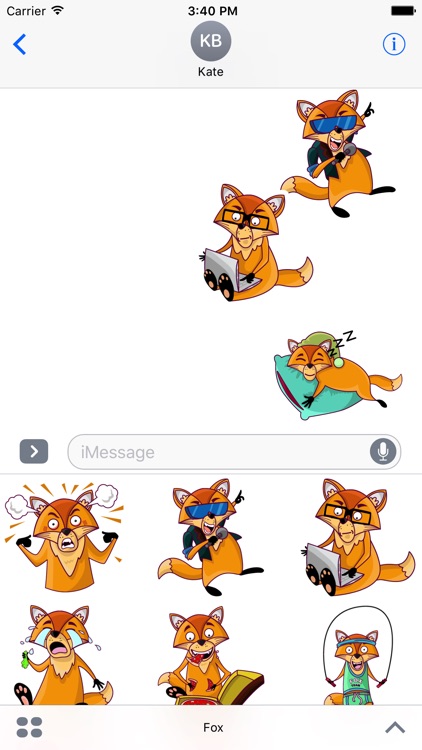 Darwin the Fox Sticker Pack