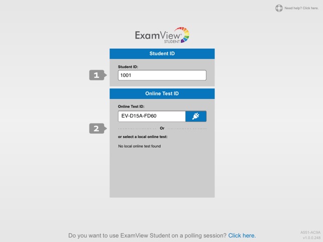 ExamView Student Pad