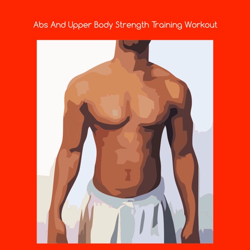 Abs and upper body strength training workout icon