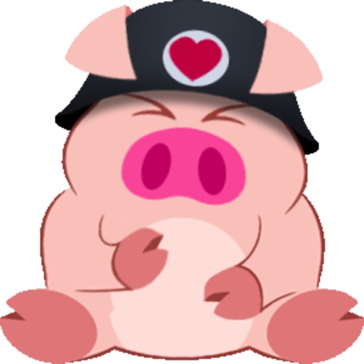 Cute Piggy Commando (Animated) stickers icon