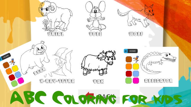 abc animal alphabet coloring pages for kids free