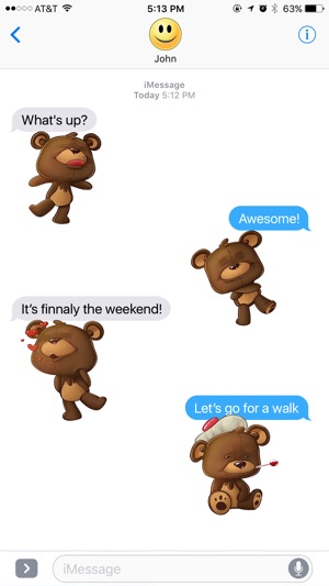 Teddy Bear Life Stickers(圖3)-速報App