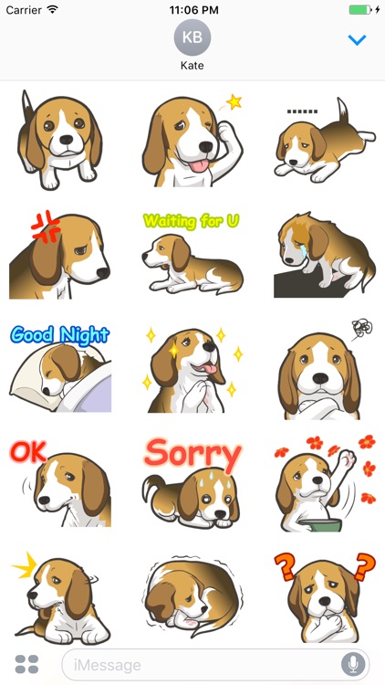 Kawaii Beagle Dog Stickers