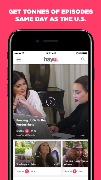 hayu - reality TV shows on demand & celebrity news screenshot-0