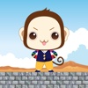 Jump Monkey - Save monkey from rolling rocks!!