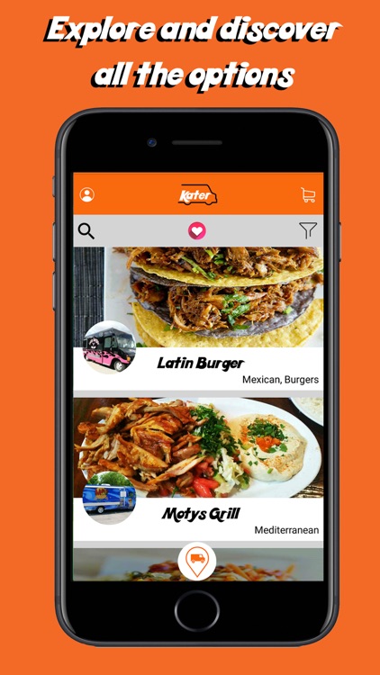 Kater - Find, book food trucks & order food online