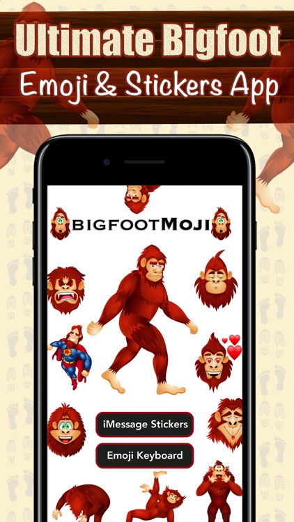 BigfootMoji – Crazy Sasquatch & Bigfoot Emojis