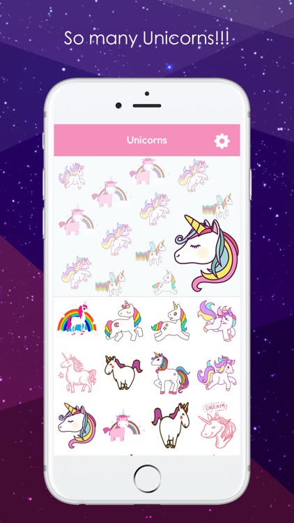 Unicorns Emoji and Stickers