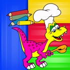 Dino Coloring Pencils:Coloring Pages For Girl&Boy