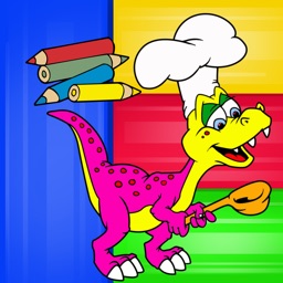 Dino Coloring Pencils:Coloring Pages For Girl&Boy