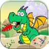Dragon on the sky coloring book for kids toddlers