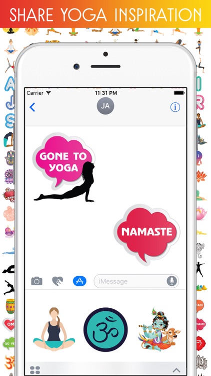 YOGAJI - Yoga Wellness Emoji Stickers