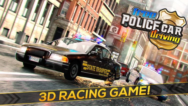 Police Car Driving Simulator . Racing the Robbers