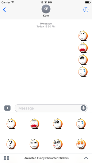 Animated Funny Character Stickers For iMessage(圖2)-速報App