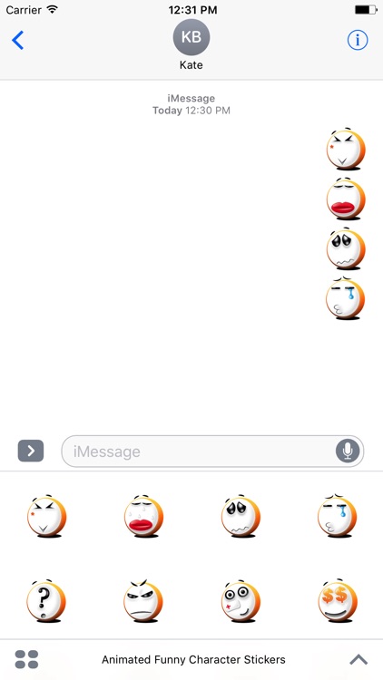 Animated Funny Character Stickers For iMessage