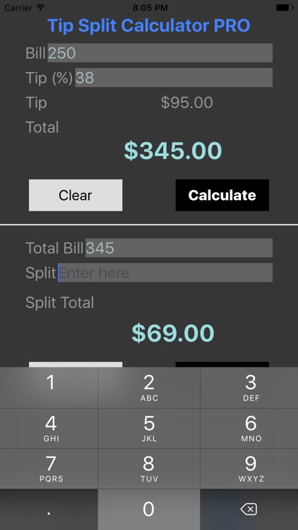 Tip Split Calculator Pro screenshot-3