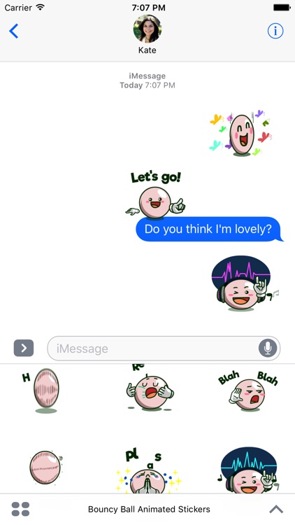 Bouncy Ball Animated Emoji Stickers