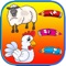 Farm Animals Coloring Book For Kids - First Words