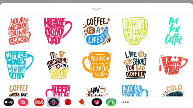 Coffee Moji Quotes Sticker App(圖2)-速報App