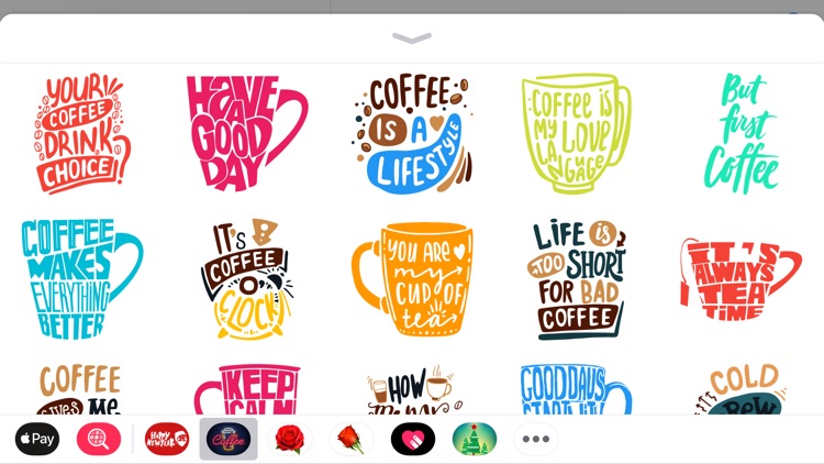 Coffee Moji Quotes Sticker App