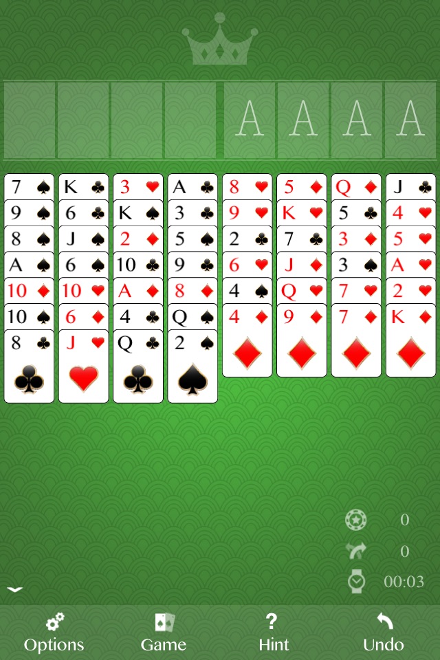 Simple Freecell Solitaire screenshot 3