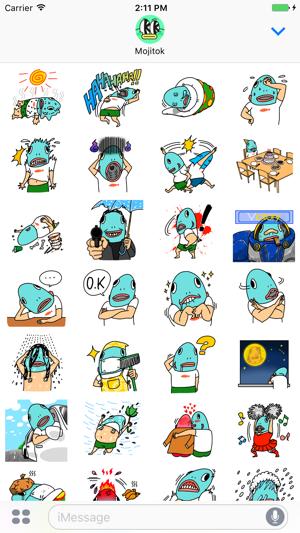 Carp head Kim boong uh! Stickers(圖2)-速報App