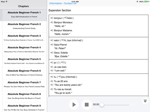 French Gengo Beginner for iPad screenshot 3
