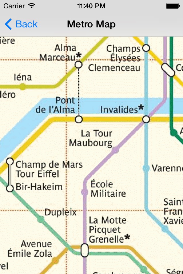 Paris Metro Route Planner screenshot 4