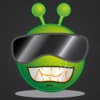 Alien Smiley - Stickers
