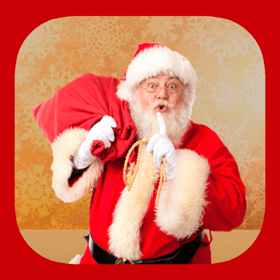 Santa Claus stickers - your photo on Christmas