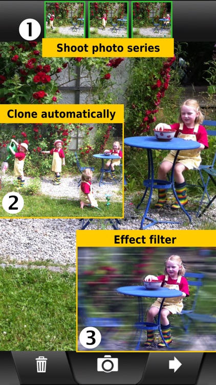 ClonErase Camera - automatic photo manipulation