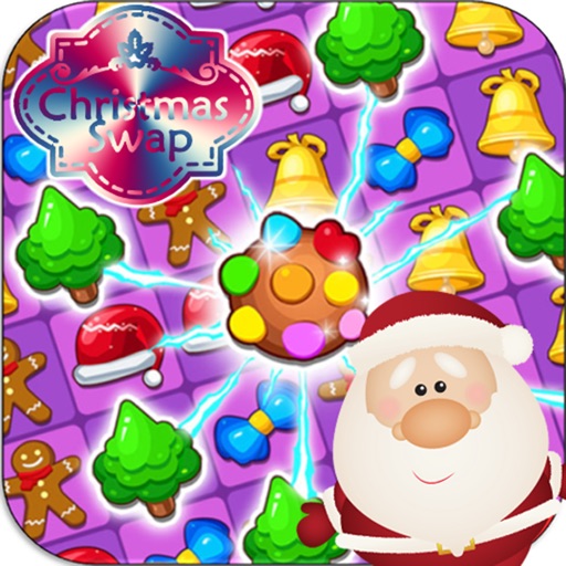 Santa Christmas Candy Sweet: Best Match 3 Puzzle Icon