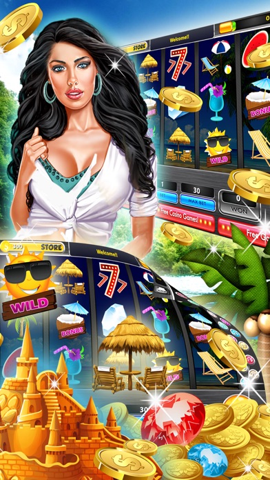 PARADISE MANIA™ SLOTS: 5-REEL SPIN EMBER-S JACKPOT 1.0 IOS