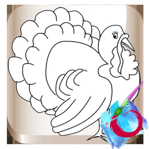 Turkey Drawing Game For Kids iOS App