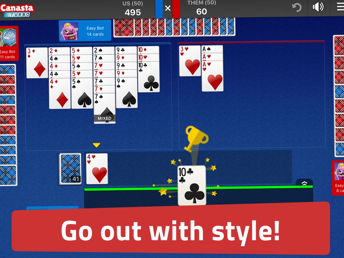 Canasta Jogatina Card Games App voor iPhone, iPad en iPod touch