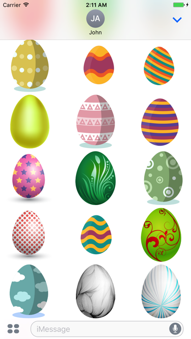 Easter Eggs Sticker for iMessageのおすすめ画像5